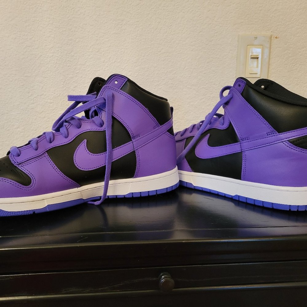 Nike Dunk Hi Retro BTTYS TCU DV0829500 Psychic Purple/Black Size 14.